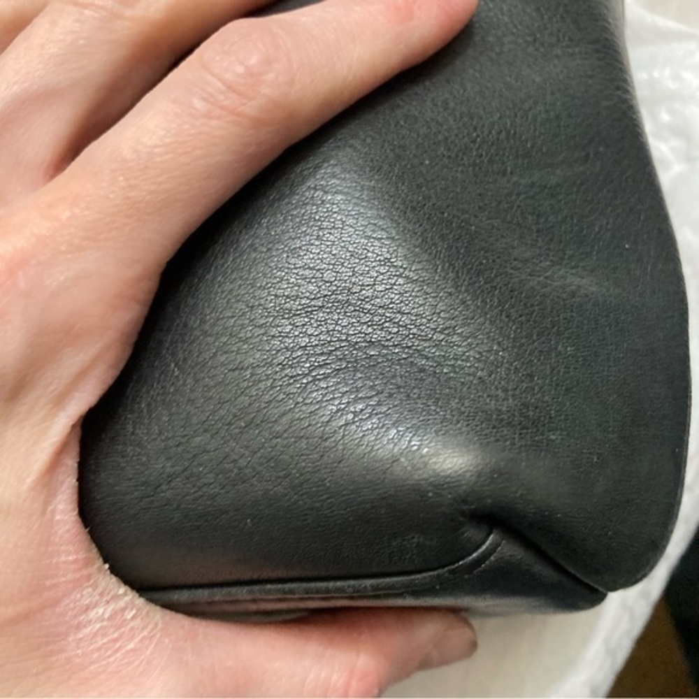 Coach vintage black leather legacy hobo bag nickel hardware 9058 - Picture 9 of 14